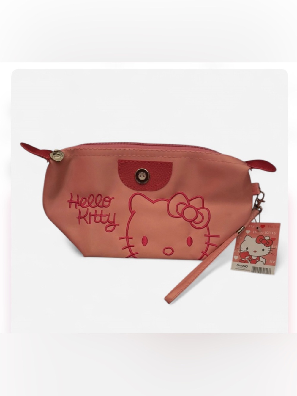 Hello Kitty Coral Cosmetic Bag